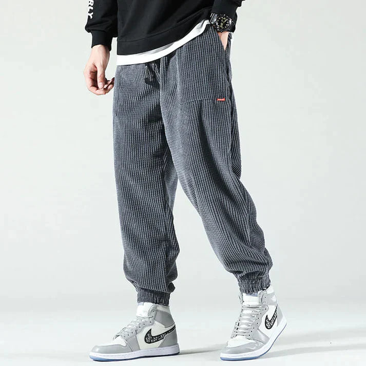 Kenji | Oversized Corduroy Broek